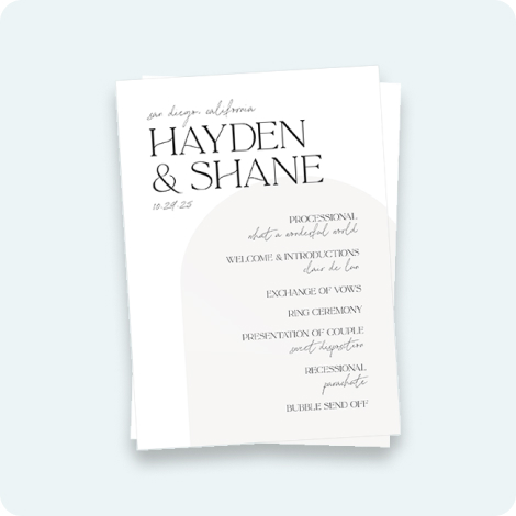 Menu/Program Cards